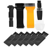 DECOMELODY 48 piezas Cepillo de Limpieza para Afeitadora Pequeño y Duradero con Cerdas Suaves para Eliminar Polvo y Residuos para Mantenimiento Diario de Máquinas de Afeitar y Cabezales