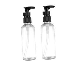 DECOMELODY 4piezas Botellas de Prensado para Loción Cosméticos y Perfumes Botella de Champú Dispensador de Líquido para Viajes al Aire