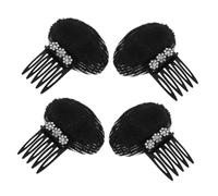 DECOMELODY 4piezas Horquillas Decorativas Cristales De Imitación Para Mujer Para Bodas y Ocasiones Especiales Accesorios De Pelo Invisibles Que Aportan Volumen y Estilo