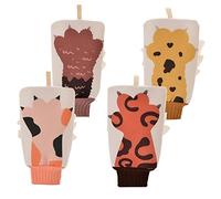 DECOMELODY 4piezas Manoplas Exfoliantes Para Ducha Guantes De Baño Suaves y Delicados Para Limpia