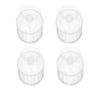 DECOMELODY 4piezas Vasos para Plantas Acuáticas Rojos De Acrílico Comederos para Gusanos De Sangre Comederos para Peces De Acuario