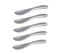 DECOMELODY 5 piezas Cucharas Espátulas para Crema de Ojos y Loción Herramienta Cosmética Ligera para Cuidado Facial Promueve Circulación y Aplicación Higiénica sin Contacto Manual