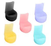 DECOMELODY 5 Piezas de Cojines para Reposa Dedos de Instrumento de Viento de Silicona, Soporte Ergonómico para Aliviar Presión del Pulgar, Fácil Instalación para Practicar y Actuar