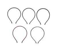DECOMELODY 5 piezas Diademas de Cuero Delgadas Colores Sólidos para Mujer Accesorios Sencillos para Peinados para Maquillaje Deporte y Uso Diario