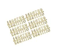 DECOMELODY 6 Juegos Kit de Numeración para Reloj Números Árabes de Reloj de Pared DIY para Decoración de Hogar Repuestos de Numeración