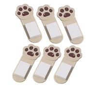DECOMELODY 6 Piezas Elevador de Tapa de Inodoro Adhesivo con Diseño de de Gato de Accesorio Práctico para Baño Fácil Instalación y Uso Higiénico