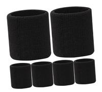 DECOMELODY 6 Piezas Muñequeras Deportivas Elásticas Protectoras para Ejercicio Suaves y Transpirables para Fitness y Pulseras Deportivas Resistentes para Entrenamiento y Running