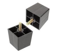 DECOMELODY 6 Piezas Patas Metálicas para Muebles Diseño Trapezoidal con Rosca Sofás Sillas Armarios y Camas Soportes Resistentes y Fáciles de Instalar