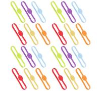 DECOMELODY 60 Unidades Anillo Marcador de Copas de Silicona Reutilizable para Vasos