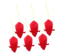 DECOMELODY 6piezas Juguetes De Ratón De Peluche Suave para Gatos Interactivos y Catnip para Instintos De Caza y Mantener Tu Mascota y Feliz