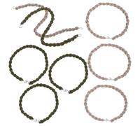 DECOMELODY 8 Piezas Bandas Elásticas para Botas de Senderismo y Ciclismo con Ganchos Metálicos Resistentes de Verde para Mantener Pantalones Ajustados Actividades al Aire