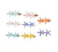 DECOMELODY 8 piezas Pinzas para Pelo Niña con Diseño y Conchas Accesorios de Pelo Antideslizantes para Chicas Colores Surtidos para Fiestas y Diario Color Aleatorio Color Aleatorio