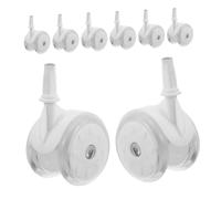 DECOMELODY 8 Piezas Ruedas para Andadores de Niña Accesorios de Ruedas de Carrito Ligeros y Duraderos Reemplazo Fácil para Cochecitos y Carros Infantiles