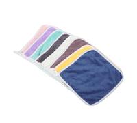 DECOMELODY 8 piezas Toallitas para Niña de Franela con Gancho para Colgar Toallas Cuadradas Absorbentes para Recién Nacidos para Cara y Cuerpo Multifuncional para Baño y Limpieza