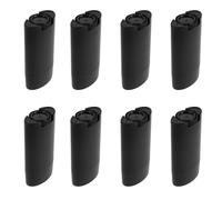 DECOMELODY 8 Piezas Tubo de Desodorante Ovalado Reutilizable Negro de Plástico Mecanismo Giratorio para Actividades al Aire Libre y Viajes 50g