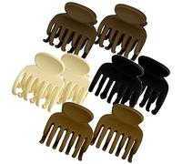 DECOMELODY 8 Pinzas de Garra Pequeñas Accesorio Elegante Cabello de Plástico y Resina para Niñas y Mujeres, Ideales Trabajo y Lavar la Cara