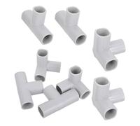 DECOMELODY 8piezas Conectores t para Parque Infantil Duraderas De Plástico Accesorios Seguros para Barandillas y Puertas De Seguridad Montaje Rápido Sin Herramientas Uso Versátil para Niño Ni