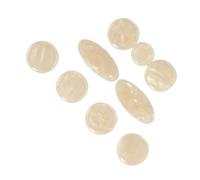 DECOMELODY 9 piezas Botones para Saxofón con Incrustaciones de Natural para Saxofón Tenor y Soprano Accesorios para Llaves Fatiga y Tacto Suave