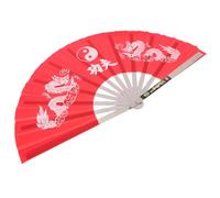 DECOMELODY Abanico Tai Chi de Acero Inoxidable Diseño y Ligero Ventilador para Actuaciones y Danza Estilo Chino Abanico Portátil para Práctica Kung Fu y Fiestas
