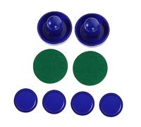 DECOMELODY Accesorios para Hockey de Aire de Plástico Azul y Discos para Mesa de Juego Repuestos para Diversión Salas