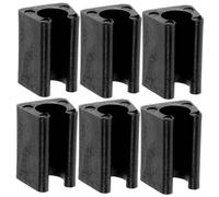 DECOMELODY Almohadillas Antideslizantes para Patas De Sillas De Tubo Forma De U, De Suelo Plásticos Reutilizables, 24 Piezas De 14 Mm para Pisos De Madera y Oficina