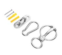 DECOMELODY Anilla de Amarre para Caballo de Acero Inoxidable Resistente Accesorio para Establos y Remolques Incluye Bocado y Estribo para Mayor Comodidad y Seguridad