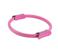 DECOMELODY Anillo Pilates Antideslizante para Yoga Resistente y Cómodo Ejercitador para Tonificar Muslos Cintura y Brazos Entrenamiento Fitness para Mujeres Color Rosa