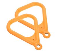 DECOMELODY Anillos de Gimnasia Triangulares 2 Unidades para Dominadas y Entrenamiento en Casa Equipo de Suspensión para Fitness