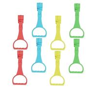 DECOMELODY Anillos De Tracción Para Ñiño 8 Unidades En Colores Delicados, Herramienta Segura Para Aprender a Caminar y Estimular Cognición y Equilibrio Infantil, Material Duradero