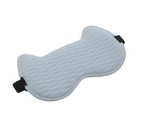 DECOMELODY Antifaz para Dormir de Felpa Azul Claro Bloqueador de Luz con Cinta Ajustable para Viajes Siestas y Antes de Dormir