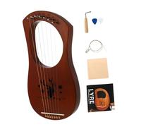 DECOMELODY Arpa Lírica Retro de Cuerdas para Instrumento Musical Artesanal con Sonido Estable y Diseño Duradero Regalo para Aficionados y Principiantes