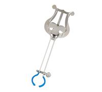 DECOMELODY Atril de Hierro Partituras Música para de Portátil de Marcha y Soporte Multifuncional Color Plata, Resistente Fácil de Transportar para Trompeta