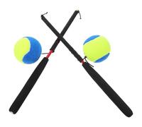 DECOMELODY Balones Elásticas Deportivas para Fitness al Aire Libre Juego 2 Bolas y 2 Varillas de Cobre Pelota de Línea Larga para Ejercicio y Desahogo Emocional Color Color Aleatorio