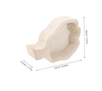 DECOMELODY Bandeja de Madera Forma de Calabaza Resistente y Decorativa para Aperitivos Frutas y Postres Plato Rústico para Fiestas y Reuniones Familiares