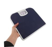 DECOMELODY Báscula Mecánica de Baño Alta Precisión sin Pilas Resistente y Portátil para Control de Peso Diario Casa y Oficina Color Azul Oscuro