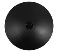 DECOMELODY Base de Repuesto Redonda de Plástico Negro de 400 Mm para Silla de Salón Orificio Central de 5 Cm, Mantiene el Equilibrio y Compatible Taburetes en Bares y Restaurantes