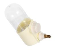 DECOMELODY Bebedero Automático para Pájaros Domésticos Boquilla de Cobre Alargada Dispensador Antiderrame de Agua Ajustable Bebedero Colgante Silencioso para Jaulas de Periquitos Loros y