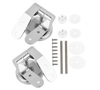 DECOMELODY Bisagras Roca Dama Senso de Aleación de Zinc para Asiento WC, Accesorio Resistente y Rápido para Tapa de Inodoro, Adecuado para Bisagras Antiguas o Rotas