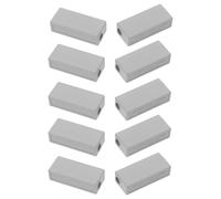 DECOMELODY Bloque de Terminales de Cobre Macizo 10 Piezas 25-16 Mm² con Barra de Puesta a Tierra Regleta de Bornes Metálica para Conexión Eléctrica Ac80 Resistente a Altas Temperaturas