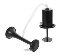 DECOMELODY Bocina de Bicicleta Aire Potente Negra, Timbre Ruidoso para Ciclismo, Bocinas de Advertencia Resistentes Intemperie para Adultos, Fácil Instalación en Manillar, Accesorio