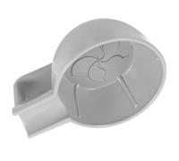 DECOMELODY Bol de Afeitar Plástico Gris Antideslizante con Boca Ancha Diseño Profundo para Espuma Cuenco Multiuso para Jabón de Afeitar Resistente y Práctico para Hombre