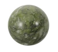 DECOMELODY Bola de Cristal de Jade Verde Pulida Esfera Natural de Piedra para Decoración del Hogar Adorno Feng Shui para Prosperidad y Abundancia Figura Esférica de Cristal para Salón