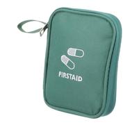 DECOMELODY Bolsa Botiquín Portátil para Primeros Auxilios Mini Neceser de Viaje Resistente y Duradero para Almacenar Suministros Médicos para Senderismo y Uso Doméstico Diseño Compacto Verde