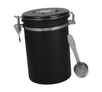 DECOMELODY Bote Hermético Inoxidable Café y Tarro De Almacenamiento Para Cocina y Oficina Dosificador Multi- Diseño Minimalista y Resistente