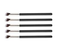 DECOMELODY Brocha Correctora de Material Sintético 5 Piezas Forma Plana y Angular para Maquillaje Facial y Uso Profesional