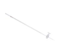 DECOMELODY Bureta de Vidrio para Laboratorio Químico Escolar Material Borosilicato Resistente al Calor Herramienta Precisa para Titulaciones Ácidas Secundaria