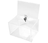 DECOMELODY Buzón De Sugerencias Acrílico Con Llave Caja De Donaciones Y Votaciones Montada Pared Diseño Y Elegante Para Escuelas Y Negocios Resistente Manchas Y Fácil De Limpiar