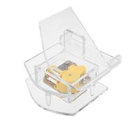DECOMELODY Caja de Música Piano de Cristal Transparente con Melodías Clásicas Figura Decorativa Elegante para Escritorio Adorno Musical Romántico para Fiestas y Regalos