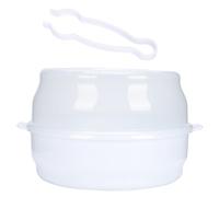 DECOMELODY Caja Esterilizadora para Biberones Microondas para Bebés, Material Abs Duradero, Diseño Portátil Cubierta Protectora, Almacenamiento Amplio para Vajilla y Chupetes, Uso Doméstico