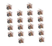 DECOMELODY Cajas de Obsequio para Boda 20 Piezas Brújula Colgante Caja de Papel Dorada Pequeña Bolsa para Envolver Dulces y Recuerdos para Fiestas y Celebraciones